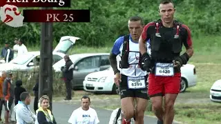 Trail de Bourbon, le passage des 1ers &agrave; Hell Bourg