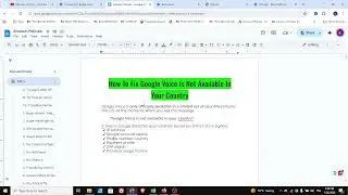 How To Fix Google Voice Is Not Available In Your Country ( Step By Step)
