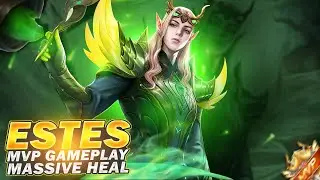 Superb Healing!! Estes Carrying Like A Core | Estes Best Build And Emblems 2025 | Estes MLBB