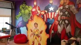 Ideas de c&oacute;mo decorar tu cuarto de los vengadores/ideas for decorating your room Avengers