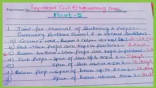 Important Civil Engineering Data Part-5 #civilengineering #civil #civilengineeringstudy&construction