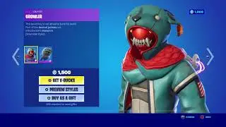 GROWLER OUTFIT AND WOOFS BACK BLING New Items in the FORTNITE SHOP Chapter 2 Season 7 Latest Update