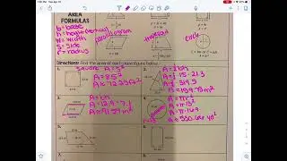 Area Formulas