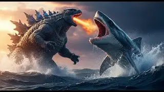 The Ultimate Showdown: Godzilla vs Megalodon Battles by Dazzling Divine