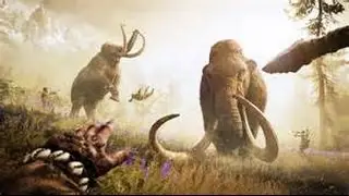 Izila try to survive a sabertooth and 2 elder mammoths.