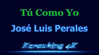 José Luis Perales  Tú Como Yo  Karaoke 4K