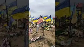 The price of Ukrainian freedom.  About 1000 graves of heroes of Ukraine 💙💛