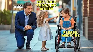 HEY, DAD, THAT'S MY SISTER!  SAID the GIRL TO the MILLIONAIRE FATHER WHEN SHE SAW the GIRL in