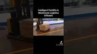 Intelligent Forklifts in Warehouse Logistics Efficient #agv #factory #forklift #china