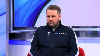 Leijonien p&auml;&auml;valmentaja Antti Pennasen haastattelu ennen l&auml;ht&ouml;&auml; Milanoon 5.2.2026