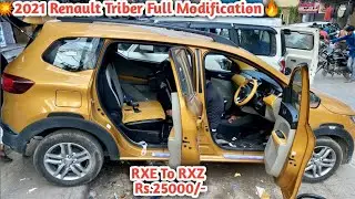 💥2021 Renault Triber RXE Full Modification🔥Triber modified🔥Seat covers🔥HID🔥 Renault Triber RXE