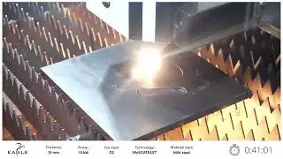 10kW 15mm Mild Steel MyECATFAST fiber laser cutting | Eagle Lasers