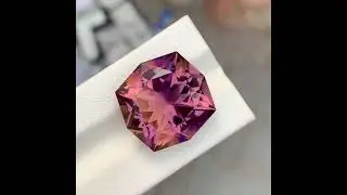 26.50 Carats Bi Color Ametrine Stone Fancy Cut Natural Bolivian Gemstone