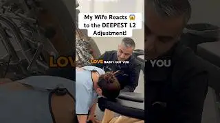 Dr. Rahim&rsquo;s Wife Reacts to the DEEPEST L2 Adjustment #chiropractic #shorts