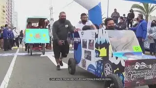 Cars Made Of Recycled Material Compete In &lsquo;Crazy Car&rsquo; Contest