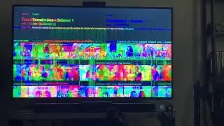 Samsung TV Screen Ghosting Glitch