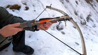 DIY Crossbow and Arrows in Action