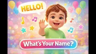 Hello Song with My Name 👋 | Learn Names & Greetings | Fun Kids Song #kids #nurseryrhymes #kidssongs