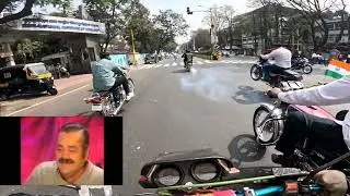 RX100 Vs Shogun Pune City Ride 26 january #automobile #bike #vlog #racing #shogun 