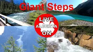 NATURE'S HIDDEN MASTERPIECE: Giant Steps Waterfall #canadianrockies