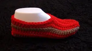 How to Crochet Slippers Pattern #1023│by ThePatternFamily