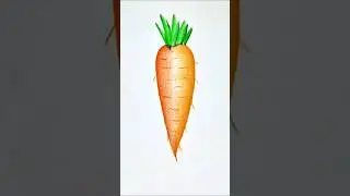 How to Draw a Realistic Carrot | Easy Step-by-Step