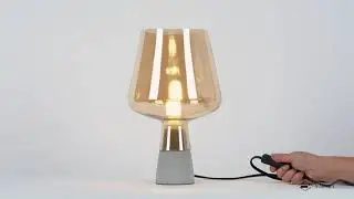 Leimu Glass Table Lamp amber