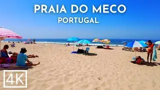 Praia do MECO - MECO BEACH Walk 4K Summer 2023 - ASMR ocean sounds for sleeping