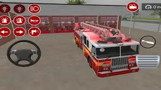 Real Fire Truck Driving Simulator : FireFighting -Android gameplay.#2024  #firetruck #gameplay