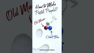 How to make Pastel Purple? #colormixing #paintmixing #satisfying #asmrart