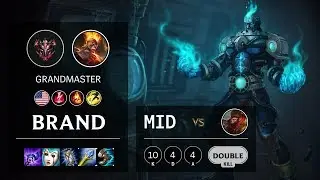 Brand Mid vs Wukong - NA Grandmaster Patch 10.9
