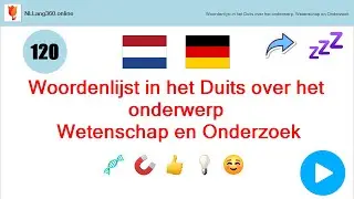 Les 31: Woordenlijst in het Duits over het onderwerp: Wetenschap en Onderzoek | NLLang360