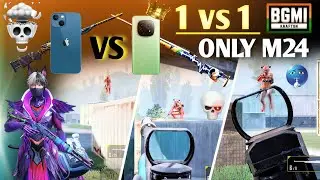 1v1 tdm only m24 💀 ll apple vs android ll PUBG ll bgmi ll tdm fight 