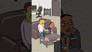 Two best friends get together to have a beer
