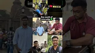 One month of internship ✅  #mkcg #internship #mbbs #doctor #trending #medicalstudent
