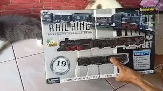 Unboxing mainan kereta api rel king
