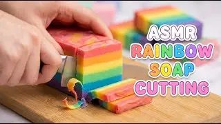 ASMR Perfect Rainbow Soap Cuts You Can&rsquo;t Stop Watching #SoapCinema #SoapCutting #Satisfying #ASMR