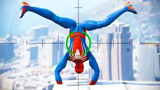 SPIDERMAN CRAZY JUMPS/FALLS #27 (GTA 5 Spider-Man Fails)
