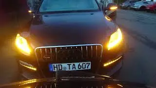 LED dynamic turnlights & parkinglights & daylights Audi Q7 4L dynamische Blinker und Tagfahrleuchte