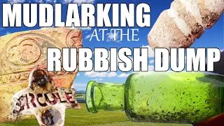 Mudlarking at the old rubbish dump - finding old bottles