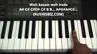 Kya Hua Tera Wada - Piano Tutorials - Notes | 1200 Songs BOOK/PDF @399/- only - 7013658813