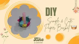 DIY Colorful Paper Basket 🧺 | Easy Paper Craft Tutorial | Handmade Paper Basket at Home