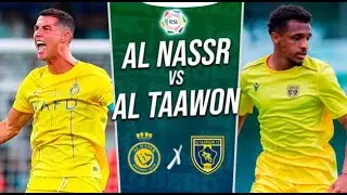AL NASSR vs AL TAAWOUN - CRISTIANO RONALDO TITULAR