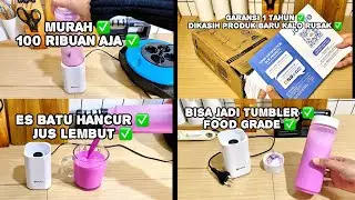 Review Mini Juicer Blender SIMPLUS 100 Ribuan : Kuat Hancurin Es & Bisa Jadi Tumbler !
