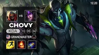 GEN Chovy Zed vs  Syndra Mid - NA Grandmaster - Patch 12.20 Season 12