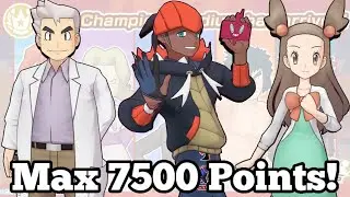 MAX 7500 Points! Champion Stadium Kanto Challenge Master Mode | Pokemon Masters EX