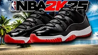 HOW TO MAKE Air Jordan 11 Low &ldquo;Bred (2025)&rdquo; In NBA 2K25 Shoe Creator