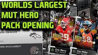 WORLDS LARGEST MUT HEROES PACK OPENING | MADDEN 19 ULTIMATE TEAM