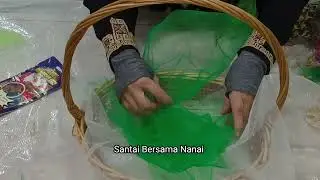 DIY gubahan bakul buah sebagai hadiah (Fruit basket arrangement as gift)