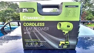 Trying SAKER Portable Dust Cleaner - Cordless Leaf Blower